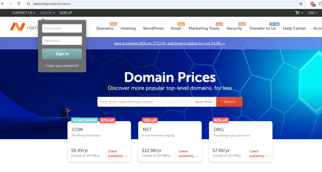 Namecheap Domains: Simple, Secure, and Affordable