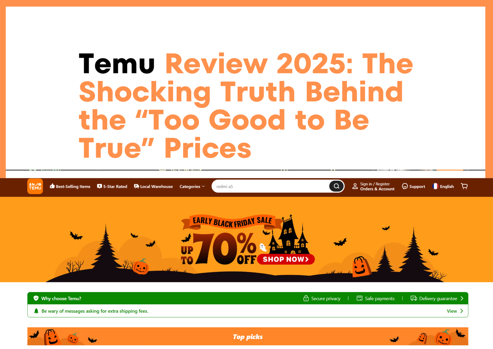 Temu Review 2025: The Shocking Truth Behind the “Too Good to Be True” Prices
